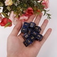 thumbnail image 5 of Lerpwige 10Pcs 15mm Acrylic Dices Digital Six-Sided Dices Role Playing Board Game Dices, 5 of 7