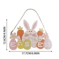 thumbnail image 3 of Easter Wooden Letter Sign With Adorable Cartoon Bunny – For Holiday & Kids' Room, 3 of 6