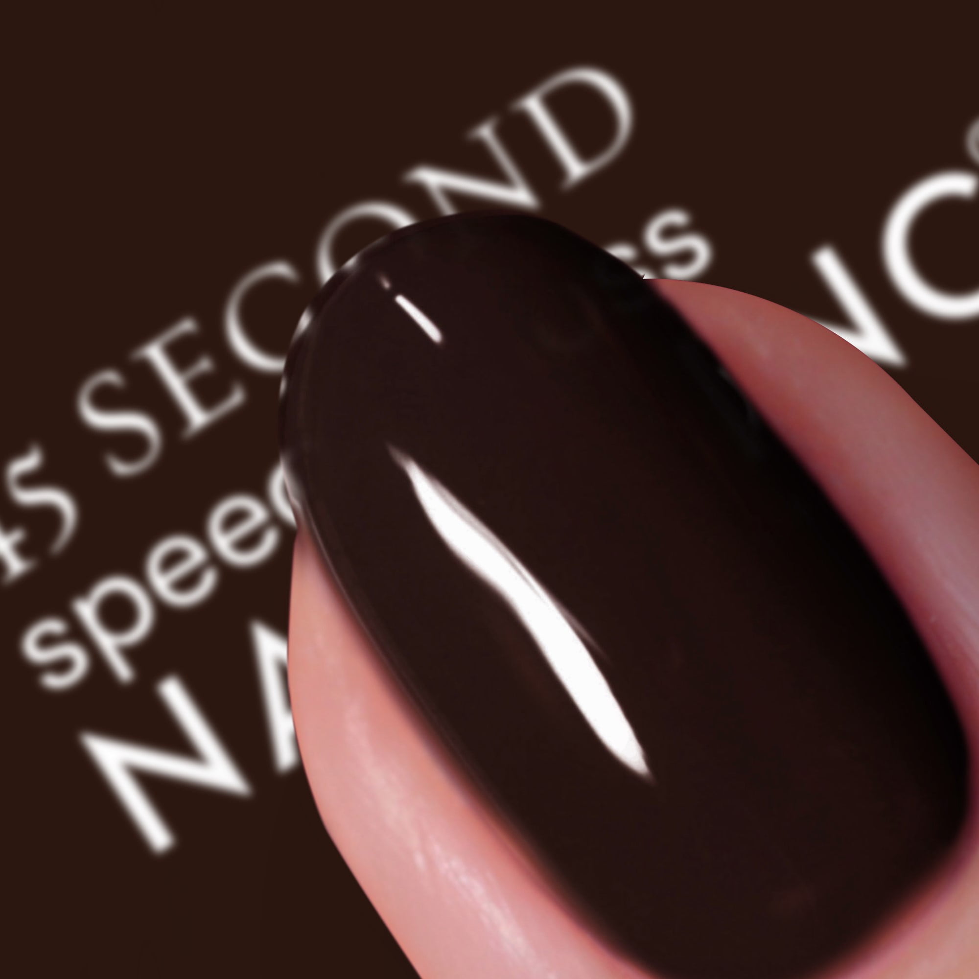 Nails.INC Quick Drying Nail Polish, Chelsea, Dark Brown, 0.47 fl oz