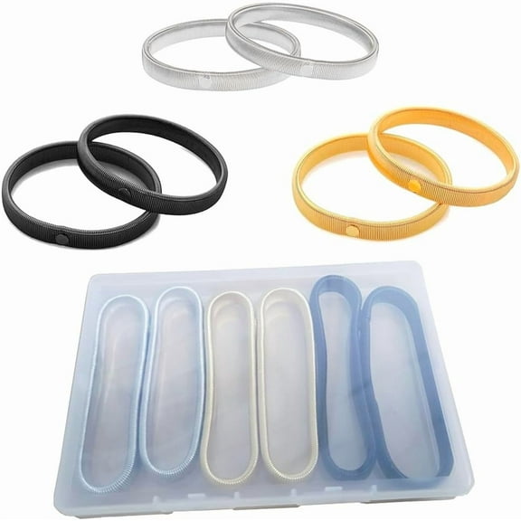 6PCS Sleeve Garters, Stretchy Metal Shirt Sleeve Holders, Anti-Slip Arm Bands Elastic Arm Straps for Men and Women(Silver, Gold, Black)