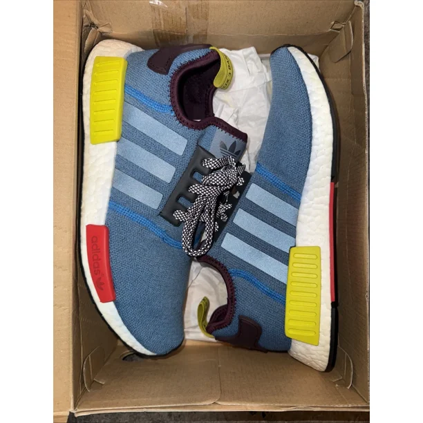 EXCLUSIVE Adi-das NMD R1 x Villa Collab 2016 BA9746 Blue Burgundy Rare Sz9.5M