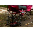 Ozark Trail 3 Shelf Camping Table, Red, 14" x 14"x 18"