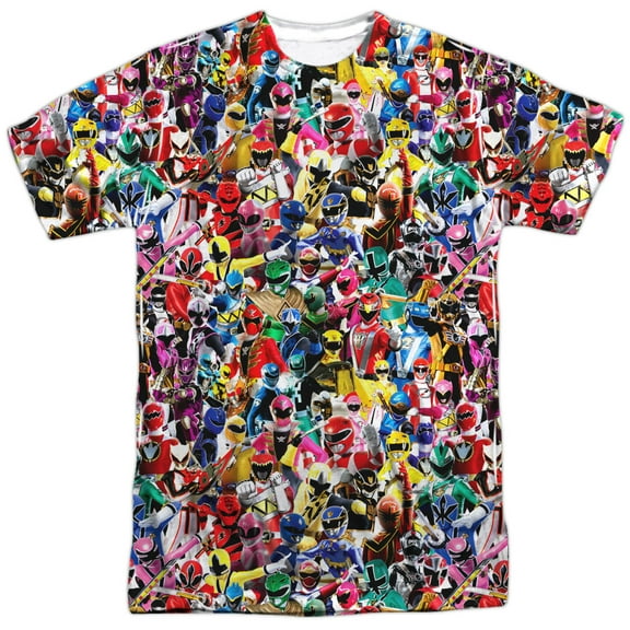 Power Rangers - Crowd Of Rangers - Short Sleeve Shirt - X-Large