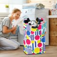 thumbnail image 5 of Yayeee Freestanding Laundry Hamper with Handle Collapsible Large Storage Basket for Clothes, Red Retro Shapes, 5 of 7