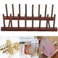 thumbnail image 3 of Dish Bowl Organizer for Kitchen, Foldable Drying Rack Wooden Dish Rack for Place Dishes Drying Rack for Storing Plates  for Cutting Boards, 3 of 7