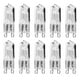 thumbnail image 3 of 10 Uds. Bombillas G9, lámparas halógenas de 18W, ahorro de energía, bombillas de horno blanco cálido para lámpara de pie, luces de gabinete, 3 of 8