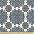 thumbnail image 2 of Ambesonne Ethnic Fabric by the Yard Upholstery, Round Mandala Like Motifs, 10 Yards, Pale Mauve Taupe, 2 of 5