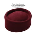 thumbnail image 7 of Vjnyvs Vintage Pillbox Hat for Women Elegant Top Hat Retro French Wool Fascinator Base Wedding Derby Church Party Hat Winter Cocktail Party Fedora, 7 of 7