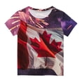 thumbnail image 3 of XFYSSS Hauts d'Été Décontractés Manches Courtes Col Rond T-Shirts Basiques Imprimés Graphiques Tendance Blouses Amples, 3 of 3