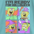 thumbnail image 2 of Girl's SpongeBob SquarePants I'm Ready for Halloween Graphic Tee Tahiti Blue Large, 2 of 4