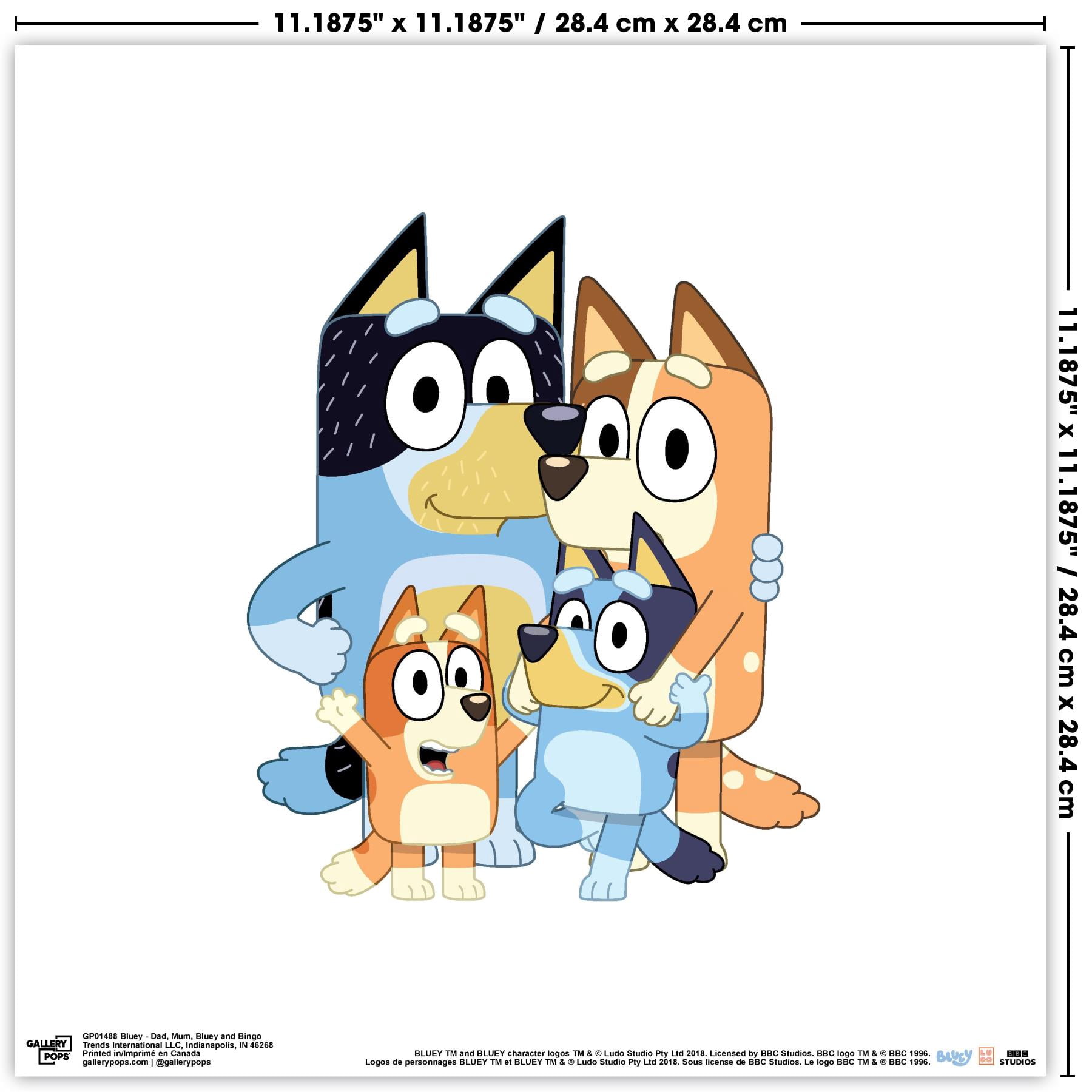 Gallery Pops Bluey - Family Wall Art Bundle (3-Pack)