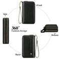 thumbnail image 4 of Wallet Women's Long Double Zipper Wallet Rfid Men's Pu Leather Clutch, 4 of 22