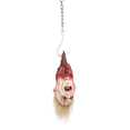 thumbnail image 1 of Figura Gore Cabeza Colgante Cadena Terror Halloween Decoración Horror, 1 of 4