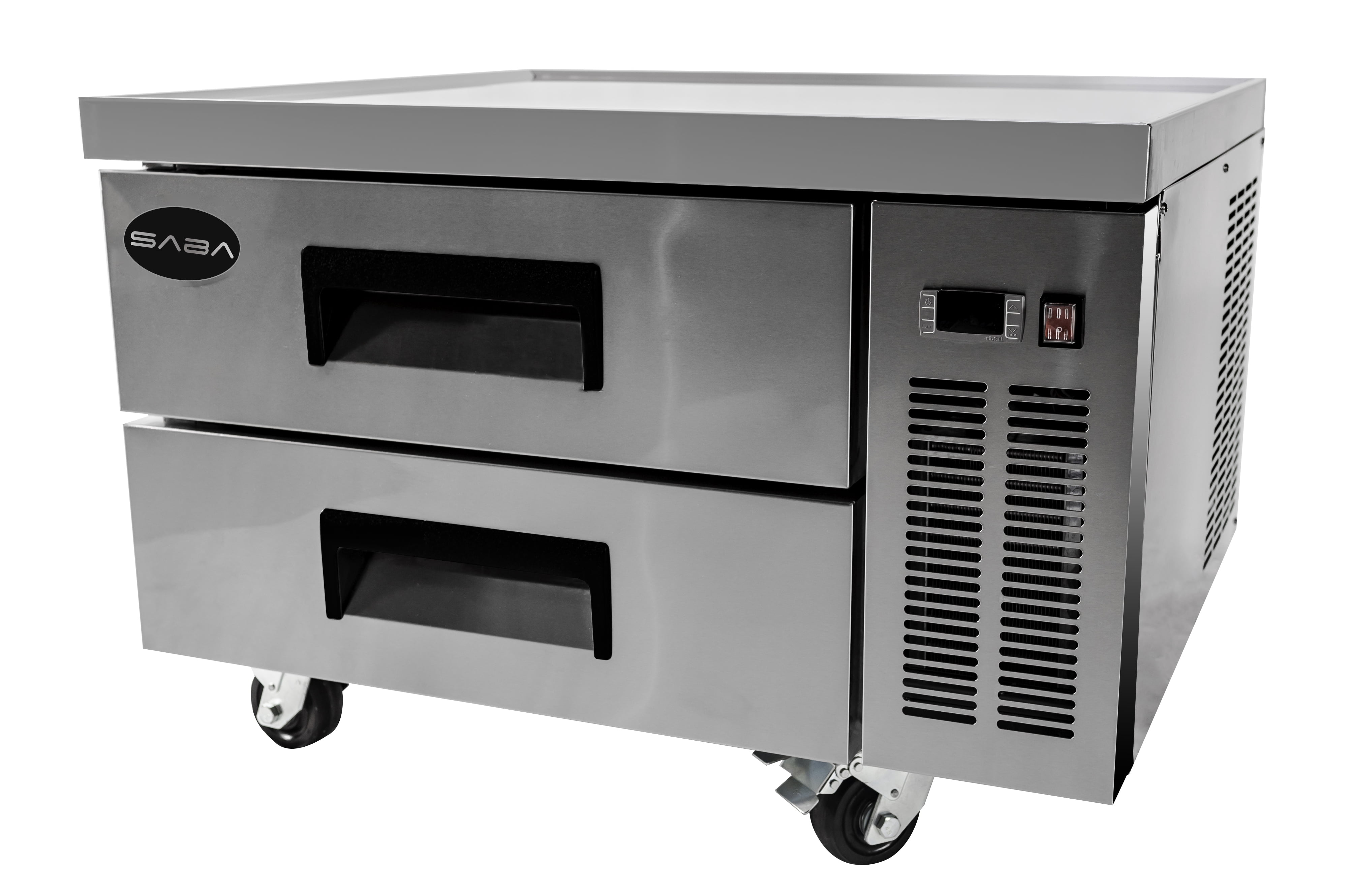 Heavy Duty Commercial 36" Chef Base 2 Drawer Refrigerator