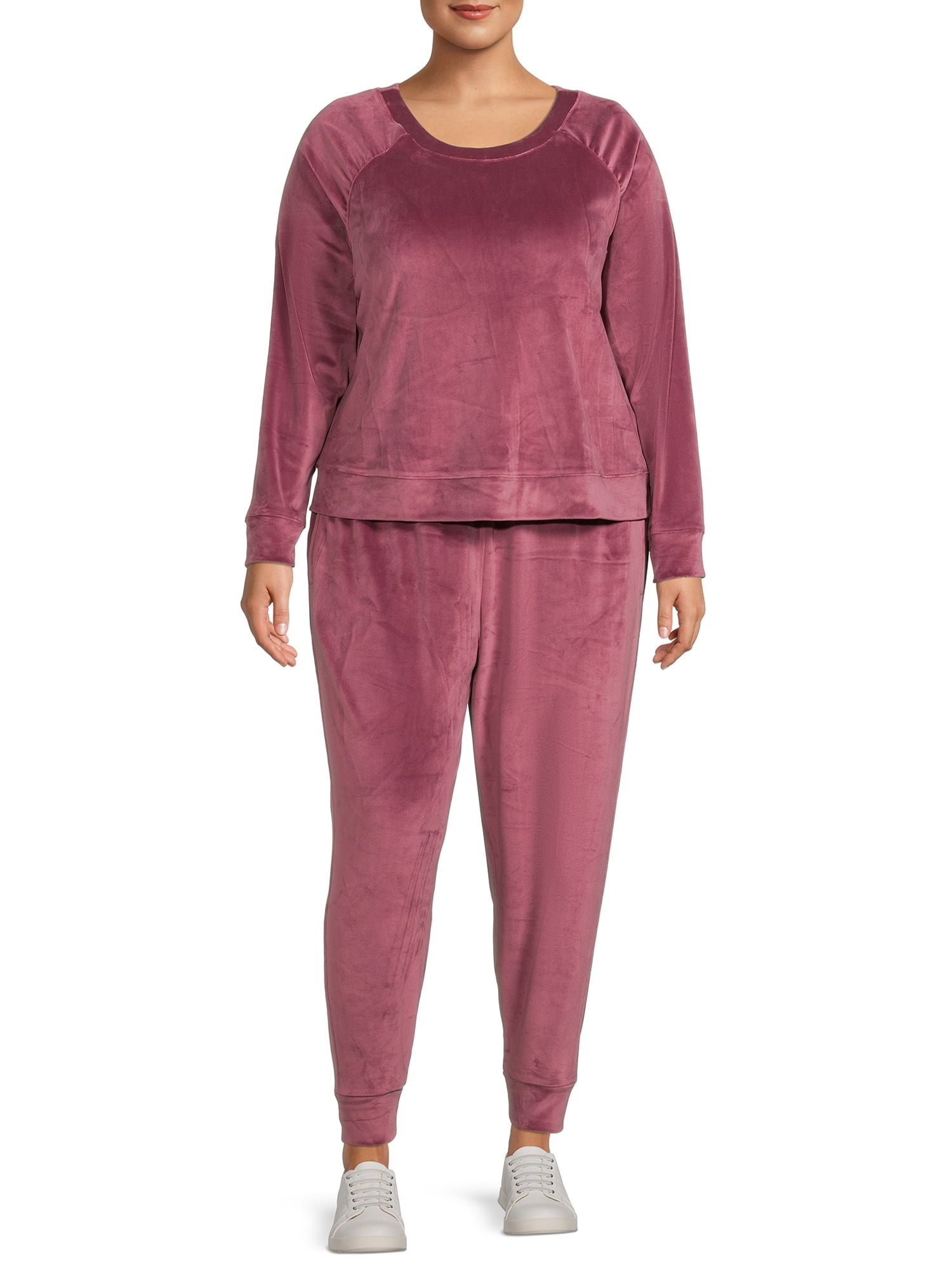 plus size velour joggers