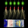 thumbnail image 1 of HOT!Carbon Steel Mackerel Feathers Bass Cod Lure Sea Fishing Luminous Fishing Hook Treble Bait Fishing Wire 7g 6Pcs/Set He Qiyong unisex, 1 of 2
