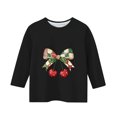 thumbnail image 3 of YUNAFFT Chemises de Noël pour Garçons et Filles 3-12 Ans Manches Courtes Décontractées en Coton Extensible Col Rond, 3 of 3