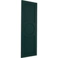 thumbnail image 2 of Ekena Millwork 12"W x 46"H True Fit PVC Center Circle Arts & Crafts Fixed Mount Shutters, Thermal Green (Per Pair - Hardware Not Included), 2 of 9