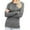 Gray, variant on GigrtiJin Womens Knitted Sweaters Long Sleeves Casual Round Neck Pollover Tops Solid Color Loose Comfy Blouse
