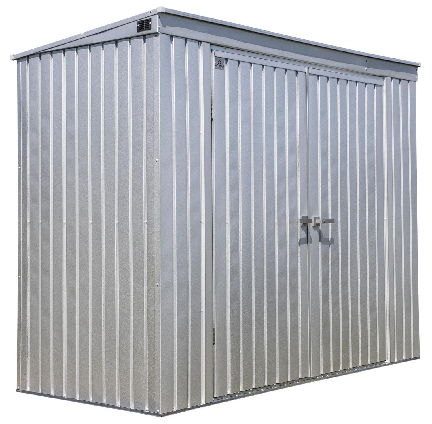 Abri de rangement en acier Arrow Elite, 8 x 4 pi, Galvalume