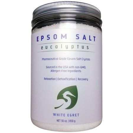 White Egret INC Eucalyptus Epsom Salt 30 oz Salt