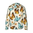 thumbnail image 3 of Sigee Butterflies Print UPF50+ Men's Sun Protection Hoodie Shirt SPF UV Shirt Long Sleeve Fishing Outdoor Lightweight, S-3XL, 3 of 9
