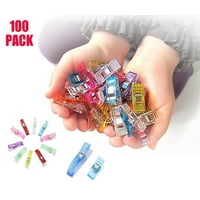 100 Pack Sewing Clips Multipurpose Quilting Clips Wonder Clips with bottle Assorted Colors 2 Size 90 Small 10 Large