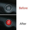 thumbnail image 4 of Cache-Interrupteur d'Allumage Bouton Stop Rouge en Aluminium pour Kia K5 2021-2023, 4 of 4