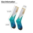 thumbnail image 2 of Susaid Beach Print Thermal Winter Socks for Men and Women, Warm Crew Hiking Socks, for Boots and Outdoor Activities, 2 of 6