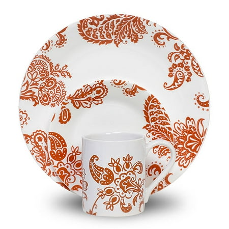 Corelle Red Paisley 20pc Set
