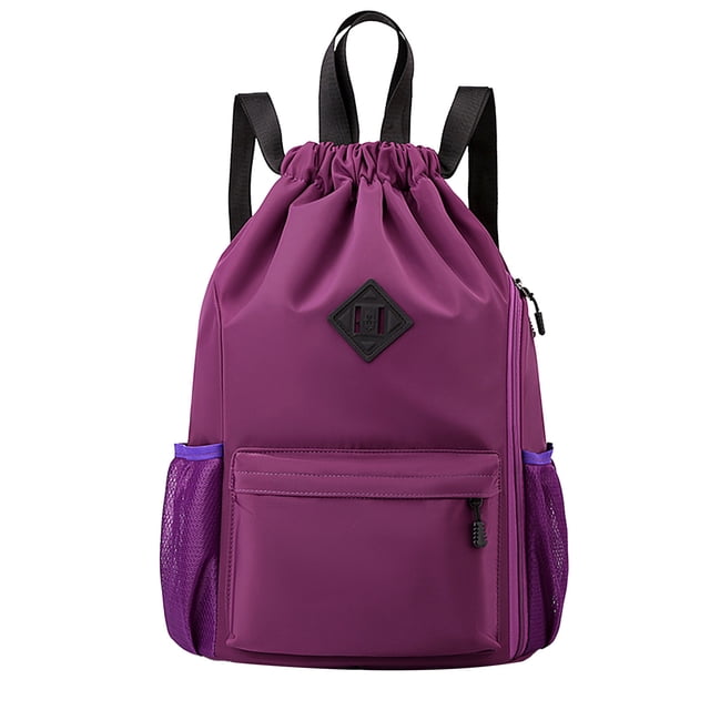 Solid Color Backpack,Large Capacity Drawstring Backpack for Leisure, Fitness and Outdoor Sports, Solid Color Multi-Functional Bag