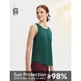 thumbnail image 4 of BALEAF Women's Workout Tops Racerback Sleeveless Running Athletic Tank Tops Quick Dry Shirts for Sports GYM Exercise Green L, 4 of 7