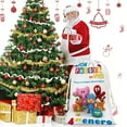 thumbnail image 2 of POCOYO Bolsa de regalo con cierre de cinta navideño para decoración de Navidad,50cm×80cm., 2 of 6