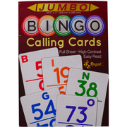 Regal Games Jumbo Bingo Calling Cards - High Contrast Numbers & Letters, 11" x 7.9" Cardstock, 75 Cards (B1 - O75)