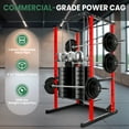 thumbnail image 3 of Squat Rack Power Cage, 1200LB Multi - Function Home Gym Squat Rack, 2”x2”Square Adjustable Squat Rack with J-Hooks for Weightlifting, 3 of 8