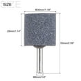 thumbnail image 2 of 5 Pack Abrasive Mounted Stone 1/4" Shank 1.18" Dia Cylindrical Corundum Grinding Head for Rotary Tool, 2 of 6