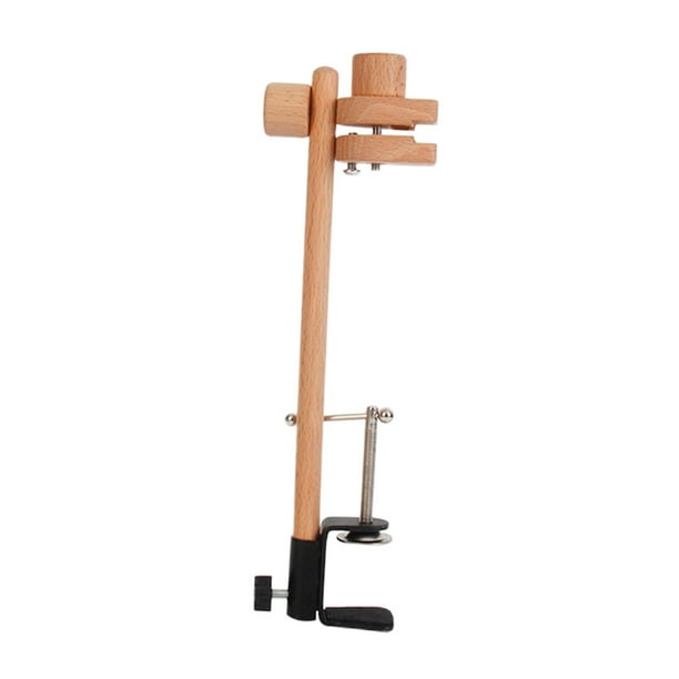 Estante de punto de cruz,Aro de bordado ajustable para punto de cruz,Soporte para marco de bordado de estilo chino,Estante de soporte de bordado de escritorio de madera de haya,Bastidor de