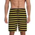 thumbnail image 3 of Lsque Gold Glitter Mens Sleep Pajama Shorts,Short Pajama Pants, Cotton Ultra-Soft Knit-X-Large, 3 of 9