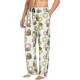 thumbnail image 6 of Gukieu Donut Sloth Print Men's Home Trousers, Elastic Drawstring Home Pajamas Clothing Suitable for Adult Men-XX-Large, 6 of 6