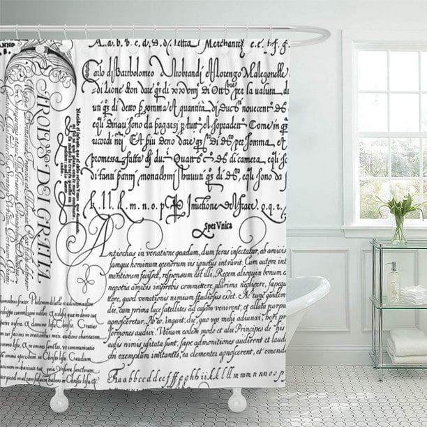 SUTTOM Elegant Italian Vintage Wedding Bridal French Script Modern