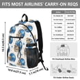 thumbnail image 3 of JIALIOU 14" Laptop Backpack Waterproof Airline Approved Stylish Casual Daypack for Travel Business College Work, Football Helmet with Star, 3 of 8