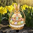 thumbnail image 2 of Yellow Easter Bunny Egg Dwarf Garden Stake, Pvc Outdoor Yard Decoration For Spring, Colorful Lawn Ornament For Garden Patio, Set Of Assorted Character Stakes, 2 of 6