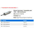 thumbnail image 2 of Electric Fuel Pump - Compatible with 1985 - 1989 Ford Bronco 1986 1987 1988, 2 of 2