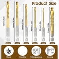 thumbnail image 2 of 6Pcs Titanium Coated HSS Twist Drill Bits, 2 of 5