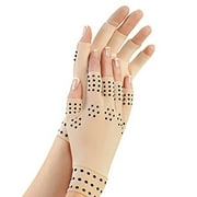 Magnetic Anti-Arthritis Therapy Gloves-Brown
