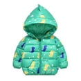 thumbnail image 2 of Kids Boys Snow Girls Coat&Jacket Children's Light Solid Color Cotton Jacket Toddler Boys Girls Thicken Hooded Coats Jackets, 2 of 4