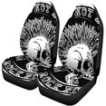 thumbnail image 1 of FMSHPON Set of 2 Car Seat Covers Punk Skull Mohawk Lettering Punk Not Dead Punk Rock Forever Universal Auto Front Seats Protector Fits for Car,SUV Sedan,Truck, 1 of 5