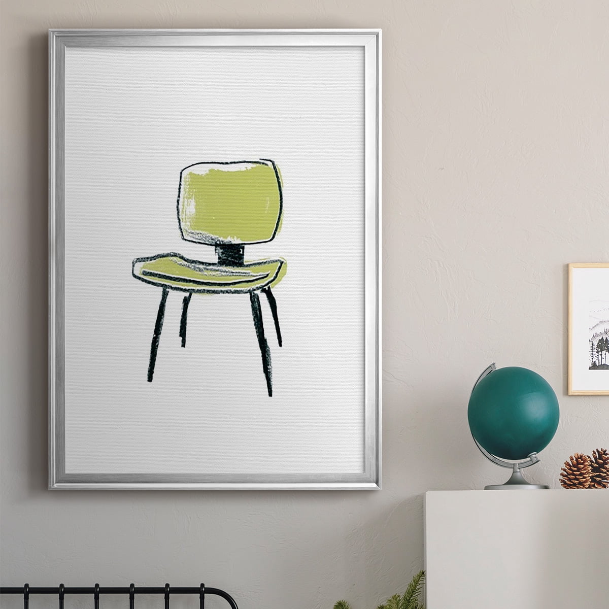 Take a Seat VI Premium Framed Print, in Gold, Black, or Silver - Ready to Hang