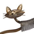 thumbnail image 3 of Tignapoo Handcrafted Iron Cat Sculpture - Artful Spring Cat Decorative Piece for Home - Unique Metal Craftsmanship - Stylish Home Decor Accent, 3 of 4