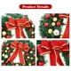 thumbnail image 4 of Widget Corona de Navidad con bolas de nudo de lazo, guirnalda colgante de Feliz Navidad de 20 pulgadas, corona Artificial para decoración de fiesta de pared de puerta delantera Abanopi Widget, 4 of 7